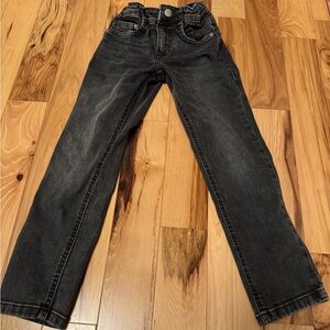 Boden grey/black Dark Wash Denim Jeans, Sz 6Y